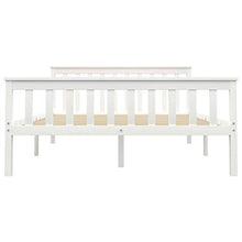 Lasamot Struttura Letto in Legno massello di Pino per Adulti, Bambini, Struttura Letto con 2 cassetti, Bianco, Dimensioni Materasso Adatte 140x200 cm (Senza Materasso)