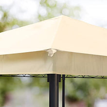 TOOLPORT Gazebo da Giardino 3x3 m - 100% Impermeabile - con 4 Teli Laterali - ca. 180g/m² Telo del Tetto Color Crema