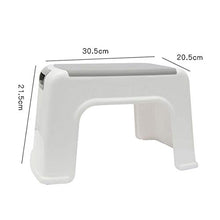 MKXF Sgabello di Plastica Bianca Bagno Addensata Antiscivolo Sgabello Domestico Vivente Scarpa Spogliatoio Sgabello Esterno Sgabello per Bambini Portatili