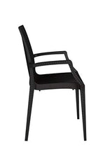 GBSHOP Sedia con braccioli/Poltrona da Giardino, Bar, Ristorante Effetto Rattan Resistente (Ordine Minimo 2 Pezzi)
