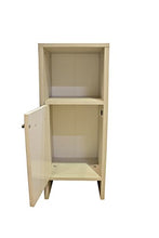 AVANTI TRENDSTORE - Julian - Mobiletto da bagno in laminato di pino chiaro e colore bianco lucido, dimensioni: LAP 33x81,6x28 cm
