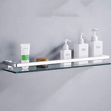 GDFEH Bagno Scaffale in Vetro Scaffale in Alluminio Scaffali in Vetro temperato Contemporaneo Montaggio a Parete, Finitura lucidata