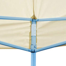 vidaXL Tenda per Feste Pop-up Pieghevole Impermeabile Crema Tendone Gazebo