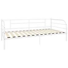 SKM Telaio Divano Letto Bianco in Metallo 90x200 cm (17.8kg)