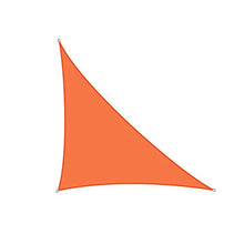 CH-GTJ Tenda A Vela Parasole,Triangolo Tende da Sole per Esterno Protezione Solare Respirante Anti UV Giardino Esterni,Arancia,3X4X5m