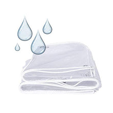 GGYMEI Telo Impermeabile Esterno, Telone Impermeabile Trasparente con Occhielli in Metallo Fogli di Plastica Impermeabili E Resistenti all'Usura, for Frangivento for Piante da Giardino
