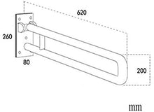 Maniglioni da Bagno Bagno corrimano a Parete, Servizi igienici Pieghevole Antiscivolo Sicurezza corrimano disabili Donne anziane in Stato di Gravidanza Accessori da Bagno