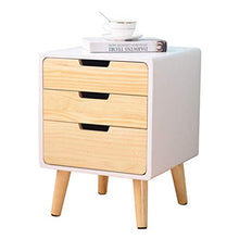 MMWYC Comodino Mobili Camera da Letto Moderna Multi-Funzione Semplice -3 Cassetti Solid graziosa Comodino Legno Comodino Governo di immagazzinaggio