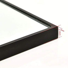 XQAQX Specchio da Parete Specchio da Bagno Bagno Specchi Specchio da Toilette con mensola di Alluminio della Parete della Struttura Specchio Verticale Hanging Rettangolare Dressing Specchio 317W