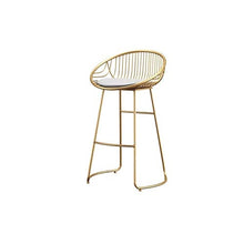 Sgabelli da Bar sgabelli Alti Indietro sedie Tavoli e Sedie Retro Ferro battuto Oro Semplice Moderna Antiscivolo Home Kitchen 1 Parte