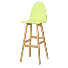 GUOLINGHUI Sedie da Bar Moderne in Stile Industriale Set di 2， Counter Sedie da Bar in Legno da Cucina da Casa ， Sgabelli da Bar Girevoli A 360 ° con Schienale Alto Sedile da Pub (Colore : Verde)