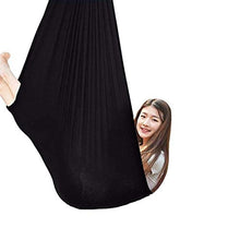 LICHUXIN - Amaca sensoriale per bambini, per terapia interna, dondolo, coccola, dondolo, effetto calmante sul bambino con esigenze speciali (colore : nero, dimensioni: 150 x 280 cm/59 x 110 in)