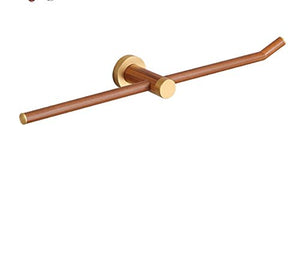 MBYW Portasciugamani da Bagno Asciugamano in Legno Ecologico portasciugamani Asta Appendiabiti Bagno Appeso portasciugamani Doppio palo Pendente del Bagno Asciugamano a Due Vie Appeso, 44 cm