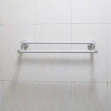 Portasciugamani antiruggine da 50 cm Porta asciugamani a muro doppio portaoggetti Portaoggetti per bagno domestico Scaffale Staffa portasciugamani