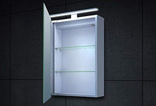 Lux-aqua MC4601-Armadietto da Bagno con Illuminazione a LED, Alluminio, Argento, 40 x 60 cm