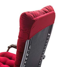 Beenle-Icey Cuscino Imbottito Per Sedia A Sdraio, Spiaggine E Poltrone, Cuscini Lettini Prendisole, Ricambio Per Chaise Longue E Sedie Da Giardino, Esterni, Veranda, 180 * 55 * 10CM (Vino rosso)