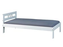 Inter Link Los Angeles, Letto Singolo Moderno Pino Verniciato, Bianco, 205 x 96 x 72 cm