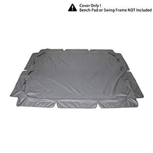 Tetto di ricambio universale per dondolo da giardino a 3 posti, rivestimento di ricambio per tettuccio parasole, altalena (large, grigio) (Grigio, L)