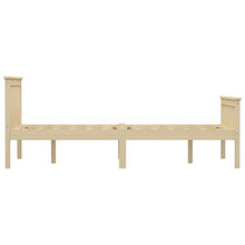 BIGTO - Struttura per letto in legno di pino massiccio, per camera da letto, stile B, 120 x 200 cm, colore: Marrone chiaro
