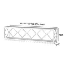 ZYLZL Portabottiglie, Bar, Ristorante, Portabicchieri da Vino, Portabottiglie da Appendere a Parete a 2 Livelli, Portabottiglie Industriale in Metallo Rustico,60 cm,60 cm