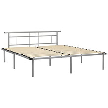 vidaXL Giroletto Grigio in Metallo 180x200 cm