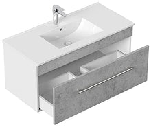 Set di mobili da bagno SANTINI 100 (2 pezzi) grigio cemento