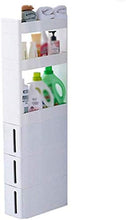 Knoijijuo Mensola Africano Auto nicchia ristretta Trolley, Trapuntato Piano di plastica, armadietto di immagazzinaggio Multi-Layer per Il Bagno,A