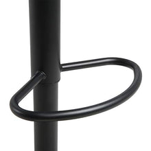 WOLTU BH159sz-2 Sgabelli da Bar Girevole Sedia per Cucina Rivestimento in Ecopelle Lift Gas Metallo Nero 2 Pezzi