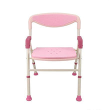 XD Sgabello da Bagno Senior Bathing Chair Pieghevole Bagno Doccia con Schienale e corrimano Sgabello Sgabello per disabili Regolabile in Altezza Sgabello con Cuscino in Schiuma Eva Rimovibile e
