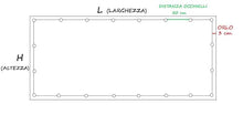 TENDAGGIMANIA Telo TELONE in PVC 650 g/mq con Orlo di Rinforzo perimetrale e Occhielli in Alluminio Ogni 50 cm. Varie Misure E Colori (3X4, Blu)