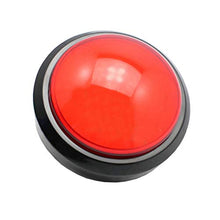 TOYANDONA Gioco Risposta Cicalino Risponditore Elettronico Giocattolo Risponditore Digitale Grandi Pulsanti con Lampada Senza Batteria (Rosso)