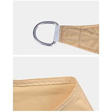 MTYQE Tenda da Sole Vela Blocco UV Impermeabile Giardino Esterno Patio Party Protezione Solare Tettoia Triangolare con Corda Libera