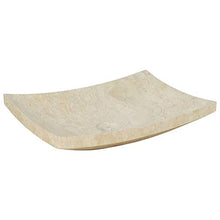 Festnight Lavandino da Bagno in Marmo,Lavabo da Bagno in Marmo Nero/Crema,Lavandino Appoggio,Lavabo Appoggio,Lavandino Rettangoalre,Lavabo Rettangoalre,Lavandino Design,Lavabo Design 50x35x12 cm