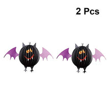 ARTFFEL Vola 2pcs Halloween Lanterne Creativo Hanging Delicato Modello di Grandi Dimensioni Bat Tatuaggi Lanterna Luce Scene Bonus for Ambientazione Esterna Partito .Compleanno