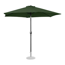 Uniprodo Ombrellone Palo Centrale Ombrello da Terrazzo Grande Uni_Umbrella_TR300GR (Verde, Esagonale, Inclinabile, Ø 300 cm)