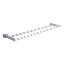 Clenp Portasciugamani Portasciugamani Portasciugamani, Portasciugamani Doppio da 60 Cm Portasciugamani in Alluminio con 2 Barre per Bagno