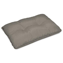 Beautissu Cuscino per Esterno Outdoor - Resistente all'Acqua- Comodo Schienale - 60x40x12 cm - per mobili Rattan e Giardino - Grigio Chiaro