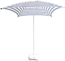 SHANCL Ombrellone Ombrelloni Portable 6.6' / 2M Piazza Outdoor Patio Tavolo da Giardino Ombrellone for Esterno Yard, Beach Commercial Evento Mercato (Color : BlacanWhitStripes)