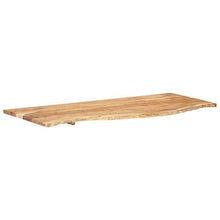 FAMIROSA Piano per Lavabo Bagno in Massello di Acacia 140x55x2,5 cm