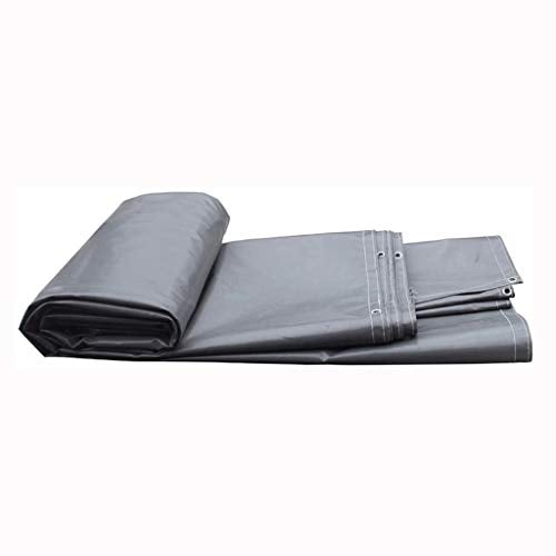 NYKK Copertura Esterna e Uso in Campeggio PVC Spessore Oxford Impermeabile incatramata, Parasole Antipioggia Wearable Leggero incatramata Telo di plastica Impermeabile (Dimensione : 6 * 5M)