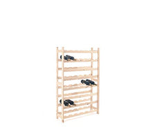 Kimono Casa Cantinetta, Portabottiglie Legno per 48 Bottiglie Vino e Acqua, H120 x L78 x P25 cm