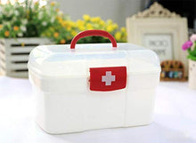 Abuky, scatola di pronto soccorso per la casa, portatile, scatola di plastica, 27,5 x 19 x 16 cm, bianco
