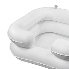 Dreamfly Lavabo gonfiabile portatile in PVC, per anziani disabili, facile da usare con shampoo sicuro