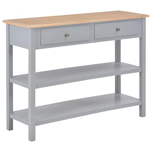 FAMIROSA Credenza Grigia 110x35x80 cm in MDF
