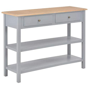 FAMIROSA Credenza Grigia 110x35x80 cm in MDF