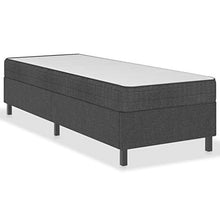 SKM Letto a Molle Grigio Scuro in Tessuto 80x200 cm (35.45kg)