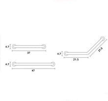 Maniglioni da Bagno Doccia Rails Sicuro corrimano all-Rame Vasca da Bagno corrimano di Sicurezza Sette-Parola Anziani igienici Senza Barriere Anti-Scivolo corrimano con Sapone Net Accessori da Bagno