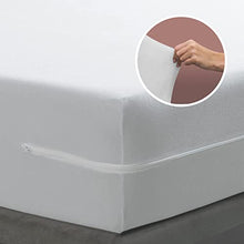 Tural - Coprimaterasso Elastico in Spugna di Microfibra con effetto seta al tatto. Dimensioni 160 x 190/200 cm | Coprimaterasso con cerniera | Per materassi alti 30 cm