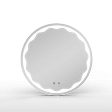 Salone di bellezza specchio di bellezza smart touch screen bagno specchio luminoso a LED hotel hotel rotondo specchio da bagno intelligente specchio per il trucco luminoso specchio senza cornice con