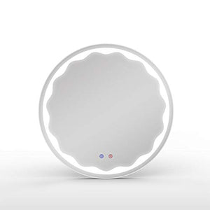 Salone di bellezza specchio di bellezza smart touch screen bagno specchio luminoso a LED hotel hotel rotondo specchio da bagno intelligente specchio per il trucco luminoso specchio senza cornice con
